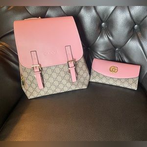 Inspired backpack and wallet